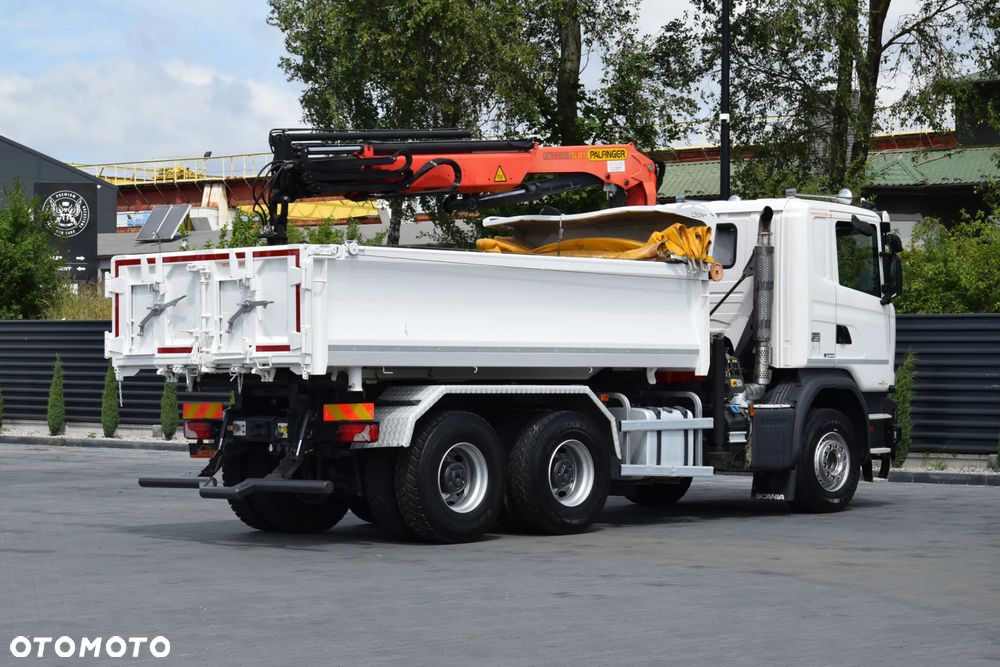 Scania G410 / 6x4 / EURO 6 / HDS PALFINGER PK 17.001 / WYSUW x3 / ROTATOR / CHYWTAK / STEROWANIE RADIOWE / WYWROTKA / HYDROBURTA / AUTOMAT / KAMERA COFANIA / NAWIGACJA / HAK / NISKI PRZEBIEG / 2017 / SERWISOWANY / SPROWADZONY - 7