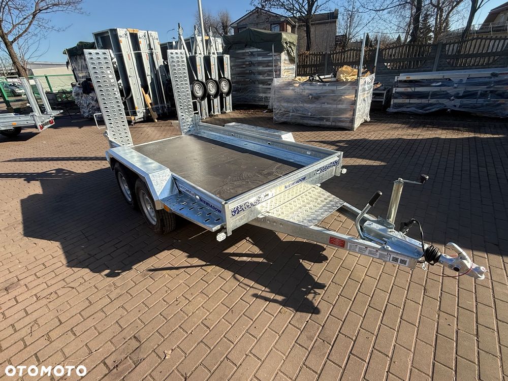Niewiadów Przyczepa do przewozu sprzętu budowlanego Niewiadów K3027 Najazdy 305x155 cm pod minikoparke walec dostawa pod dom - 3