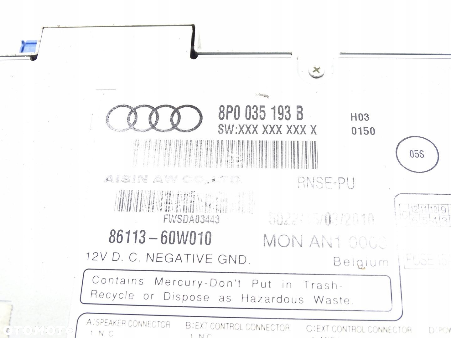 RADIO NAVI NAWIGACJA MMI MULTIMEDIA RNS-E PLUS AUDI A3 8P LIFT 8P0035193B - 6
