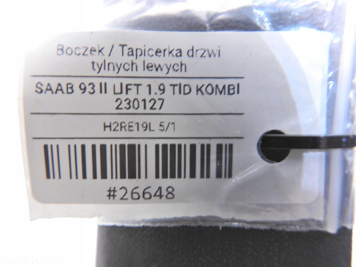 TAPICERKA DRZWI LEWY TYŁ SAAB 9-3 II KOMBI - 7