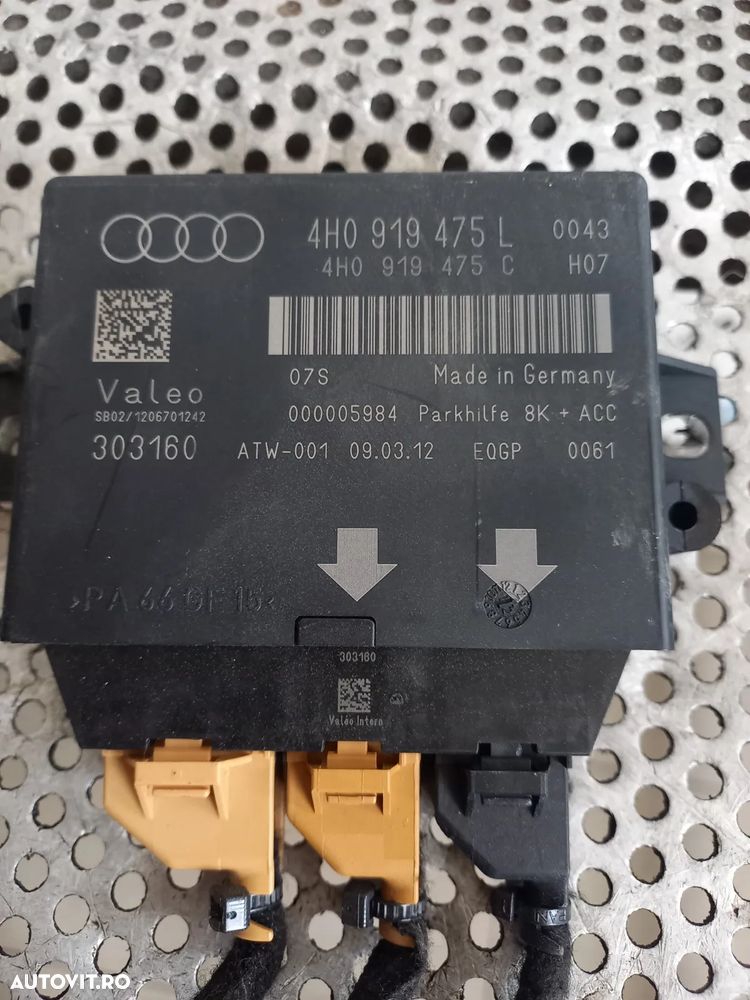 Modul Calculator Senzori Parcare Parktronic Audi A6 4G C7 A7 A8 D3 Cod 4HL - 4