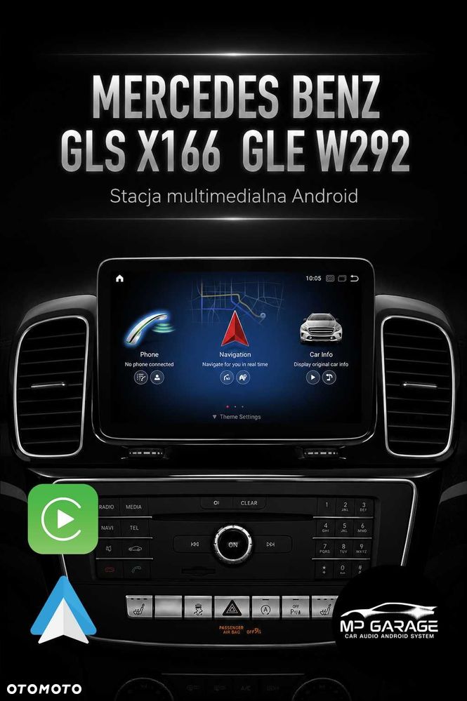 Mercedes GLE W166 GLS X166 Android CarPlay Android Auto 4G LTE GPS