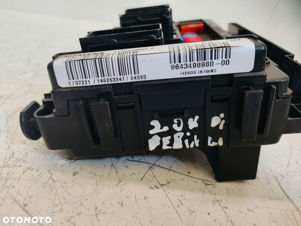 CITROEN BERLINGO I LIFT 2.0 HDI RHY MODUŁ BSM 9643498980 - 4