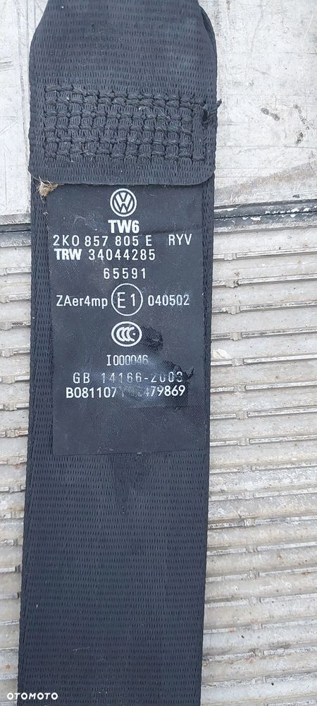 Pasy bezpieczeństwa przód vw caady - 5