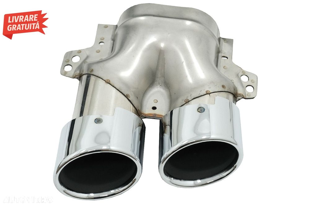 Difuzor Bara Spate Evacuare Dubla si Tobe Ornament Mercedes C-Class C205 A205 Coup- livrare gratuita - 11