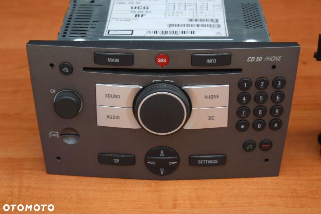 RADIO WYŚWIETLACZ OPEL ASTRA H CD50 PHONE - 2