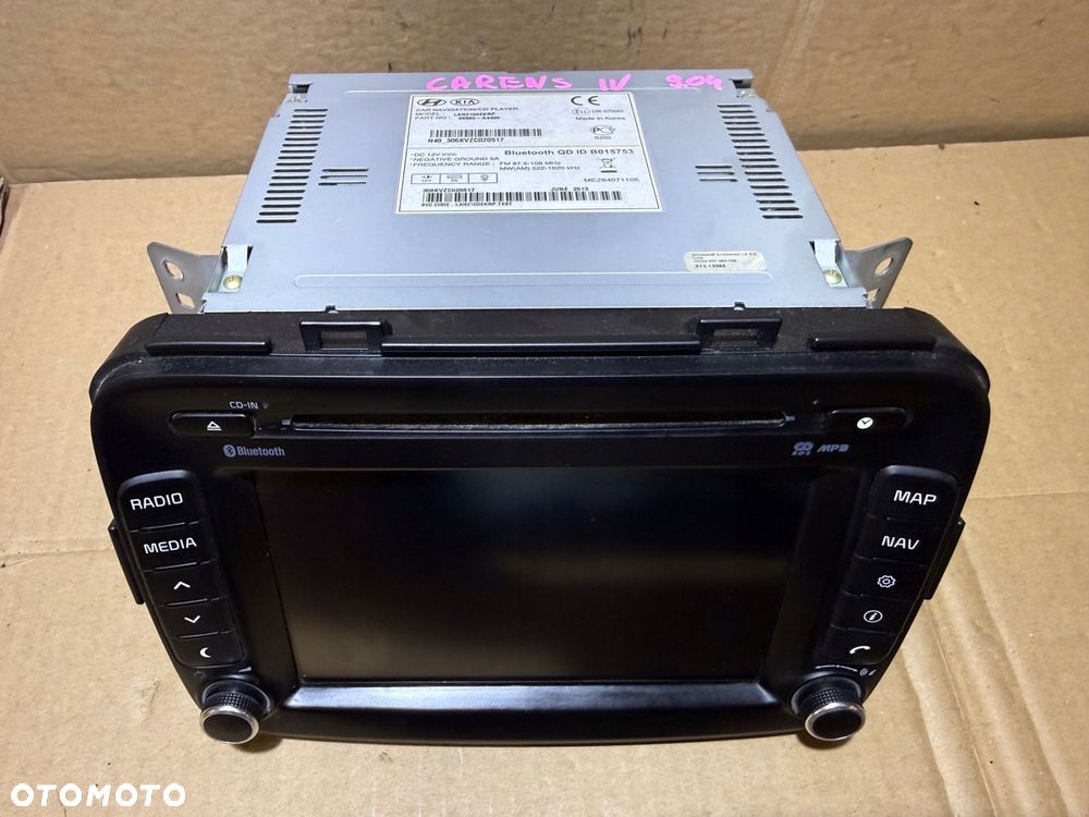 kia carens 4 iv radio nawigacja navi ekran wyświetlacz 96560-a4400 - 2