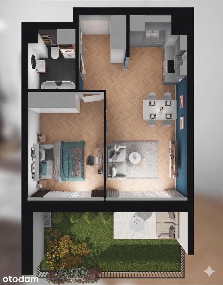 Mieszkanie w inwestycji Nowy Czechów | 39,59 m² | wysoki standard