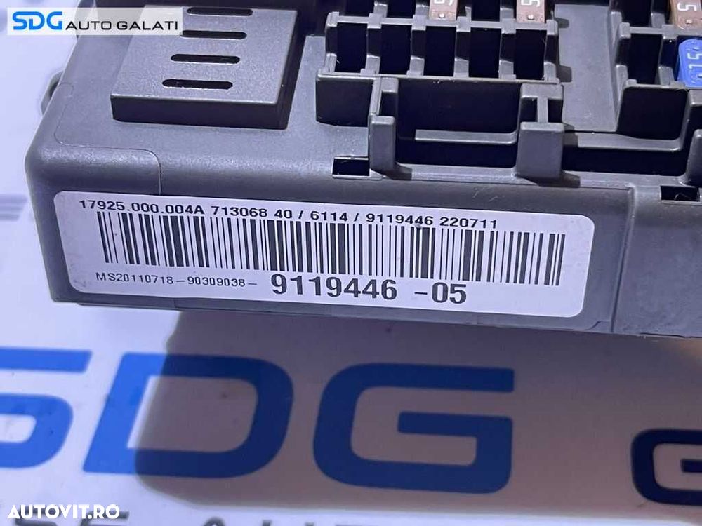 Panou Tablou Relee Sigurante BMW Seria 1 E81 E87 2004 - 2011 Cod 9119446 911944605 [L4623] - 3