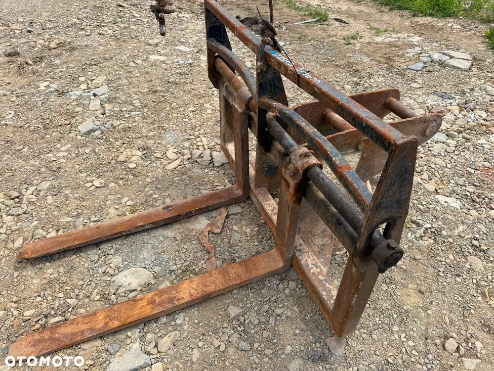 Widły do palet złącze Miller sworzeń 60mm do koparki koparka paletowe paleciak - 5
