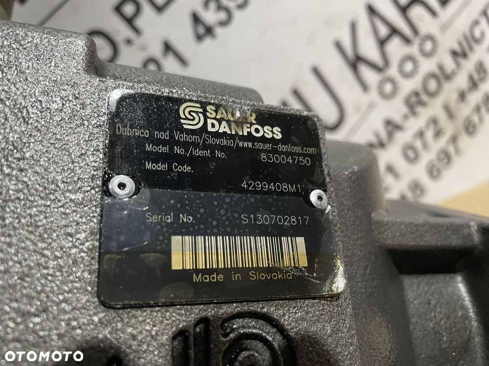 Valtra S354 Massey 8480 -  pompa hydrauliczna 4299408M1 4299408M2 - 4
