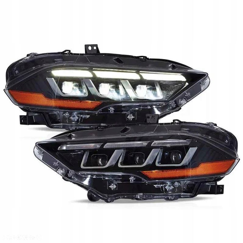 reflektory lampy kpl full led neon tuning new ford mustang vi 6 lift 18-23 - 4