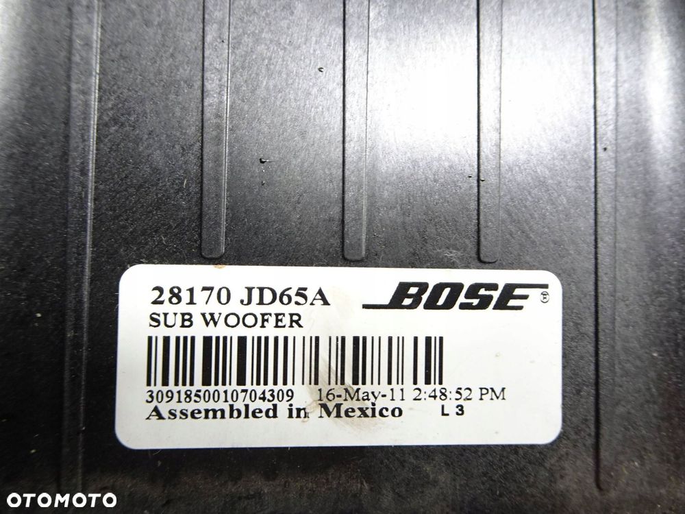 subwoofer głośniki wzmacniacz kpl. nissan qashqai j10 28060ey10a - 7