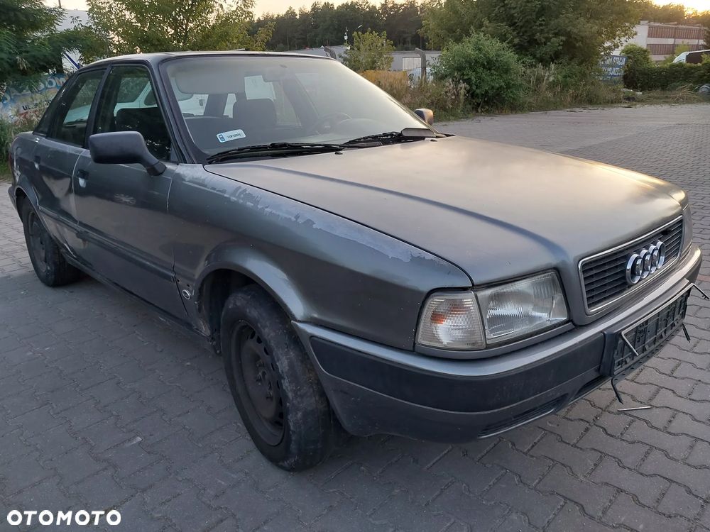 Przód kompletny Audi 80 B4 2.0 Benzyna kolor LY7P zderzak maska lampa błotnik atrapa grill chłodnica pas przedni wzmocnienie czołowe KOMPLET - 2