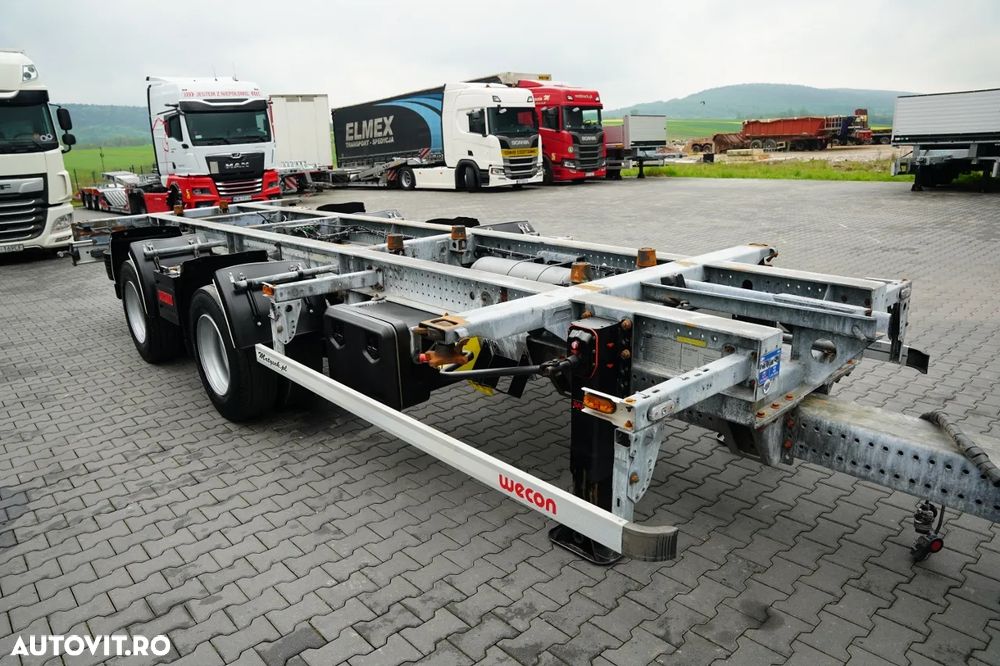 Wecon REMORCĂ TANDEM / BDF / 7,15, 7,45, 7,82 M / PENTRU TRANSPORT CONTAINER - 7