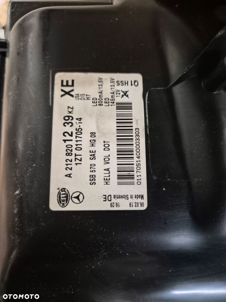 mercedes e KLASA w212 xenon skrętny ils prawa usa ameryka kompletny - 9