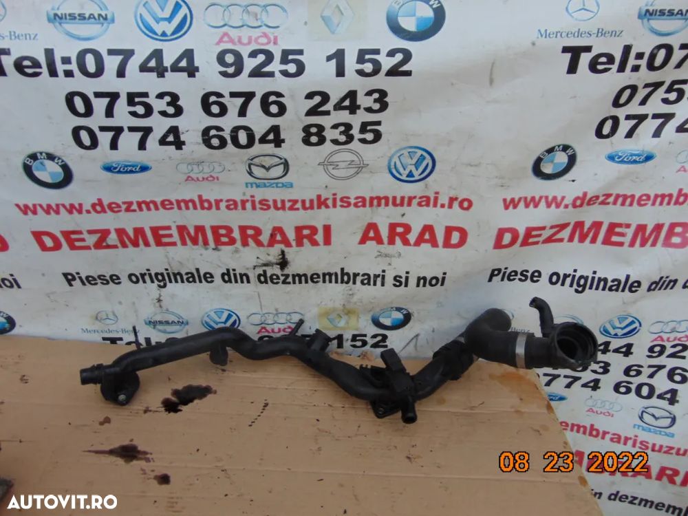 Conducta racire cu senzor VW Touareg 7P Porsche Cayenne Audi q7 furtun racire - 1