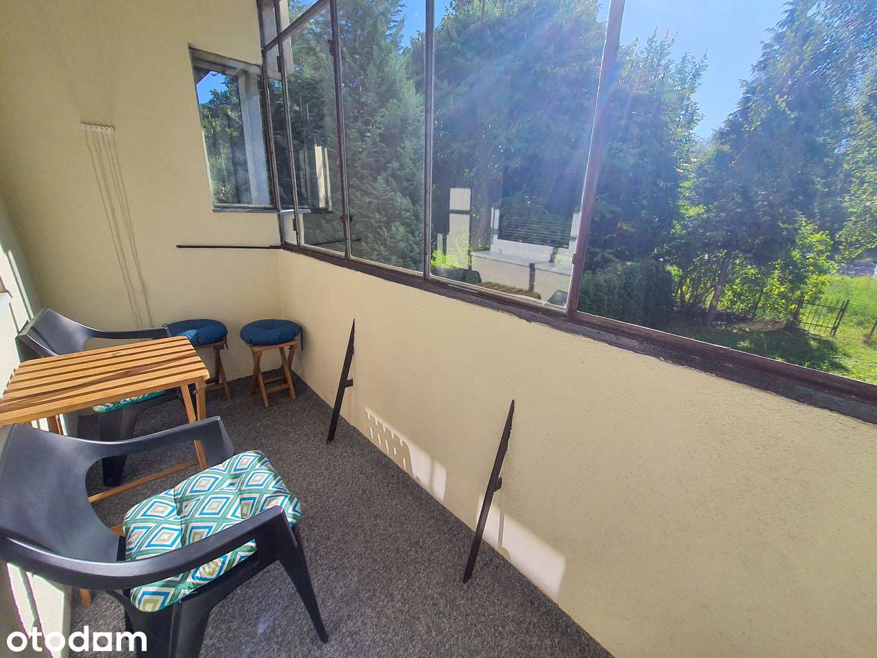 Dwupokojowe mieszkanie na Tarchominie z balkonem i ogródkiem