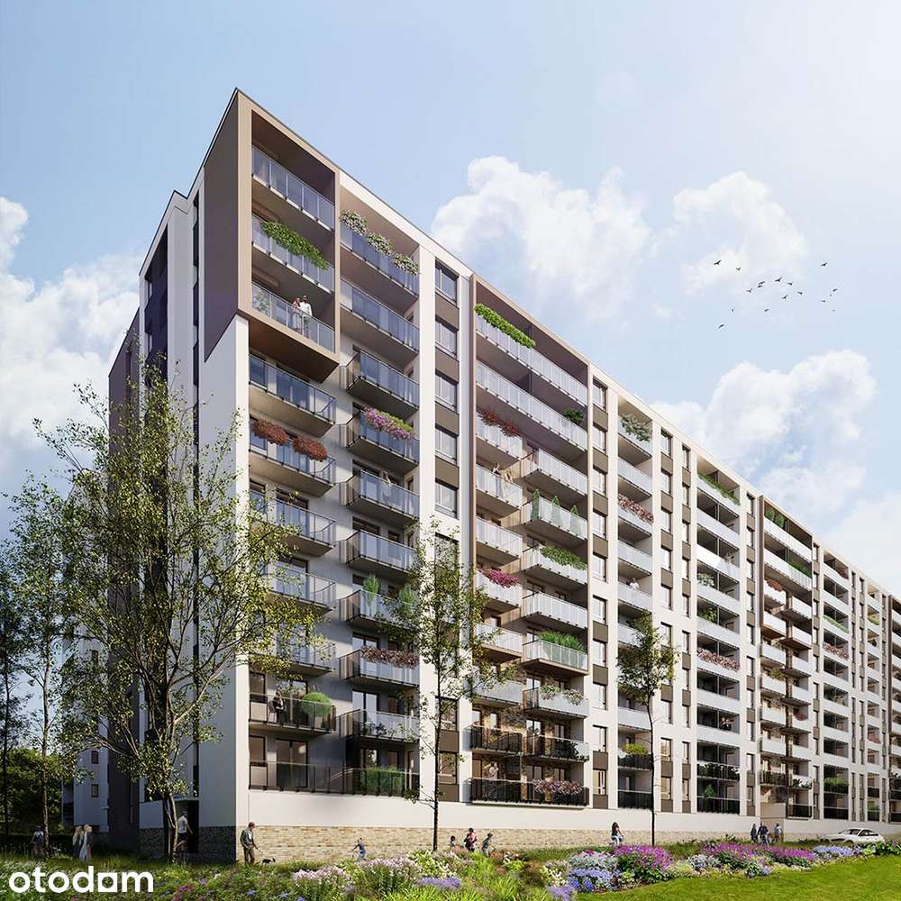 2-pokojowe mieszkanie 45m2 + loggia Bezpośrednio