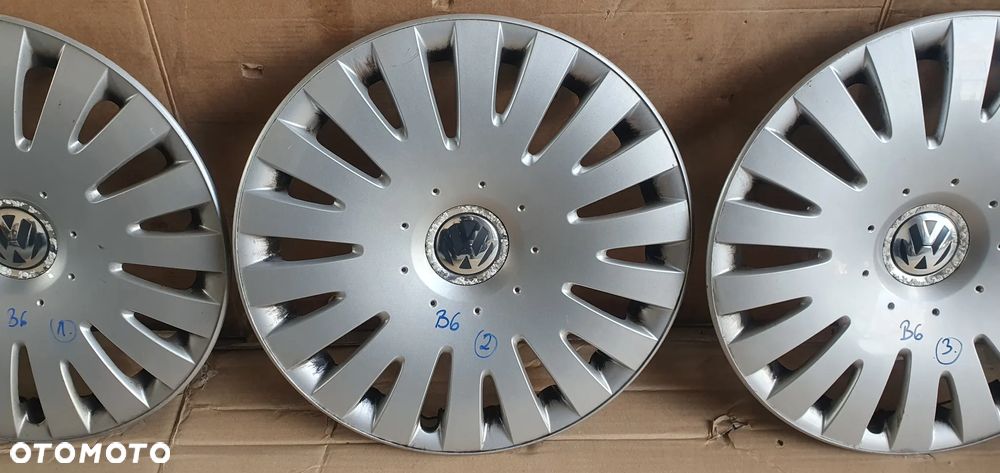 Dekielki kołpaki kapsle komplet 16" VW Passat B6 3C0601147D - 4