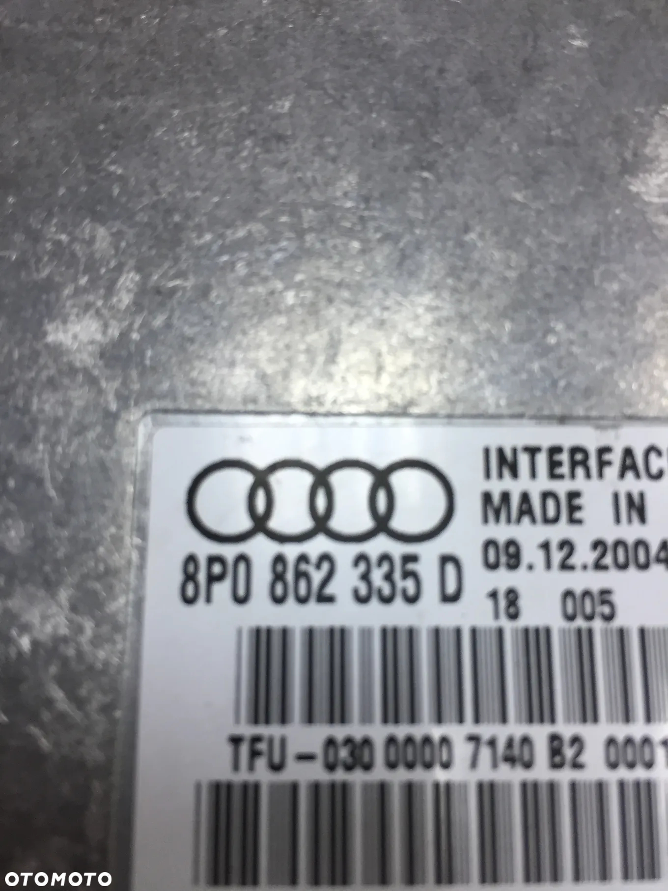 MODUŁ STEROWNIK BLUETOOTH AUDI A3 8P/A4 B6 8P0862335D - 6