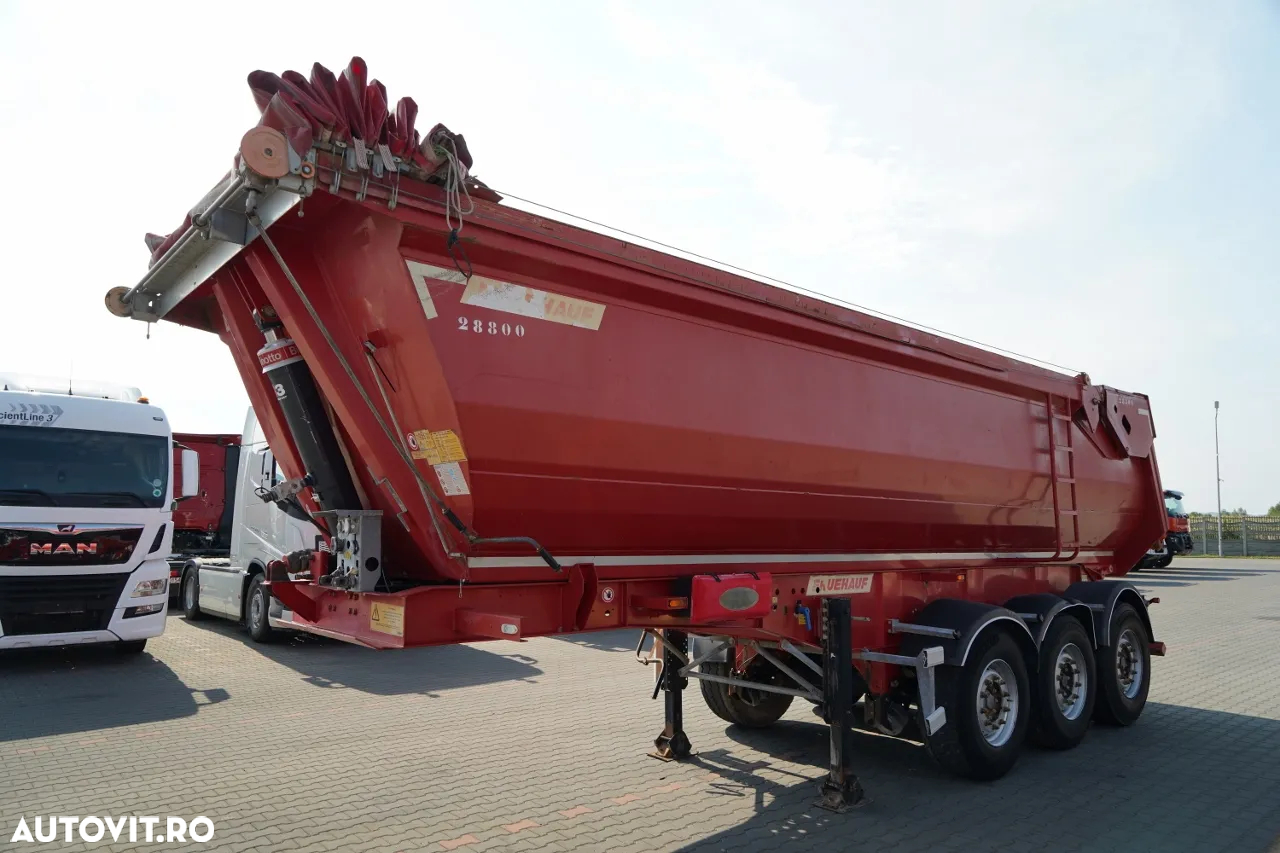 Fruehauf BASCĂLĂ FRUEHAUF DIN OȚEL / 28 m³ / HIDROCLASP / PRELATĂ AUTOMATĂ / AXĂ RIDICATĂ / - - 4