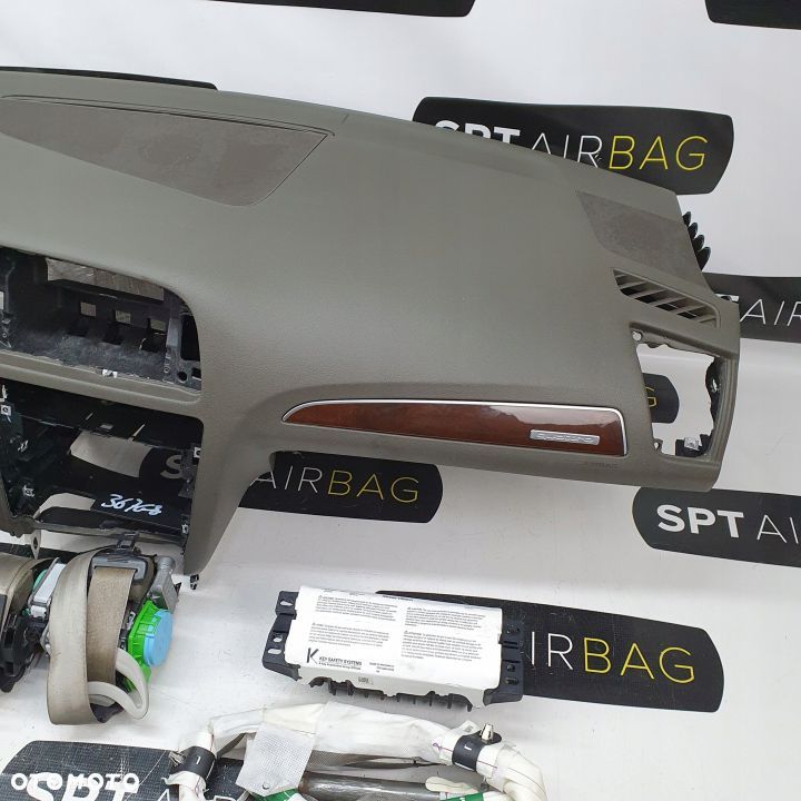 AUDI Q5 8R DESKA ROZDZIELCZA KONSOLA KOKPIT PULPIT PODUSZKI AIRBAG AIR BAG PASY KIT SET - 4