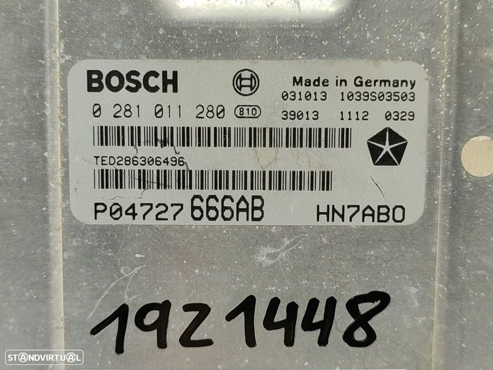 CENTRALINA MOTOR UCE CHRYSLER VOYAGER IV 2003 -0281011280 - 3