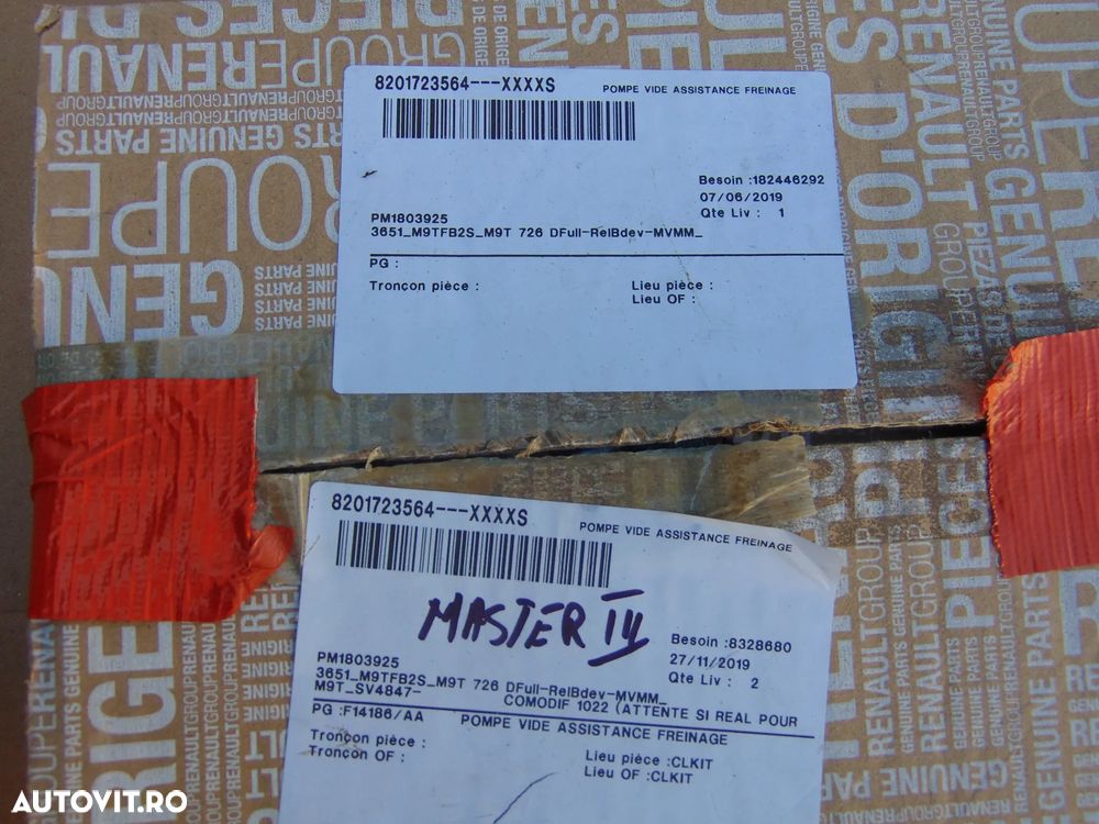 Pompa Vacuum Renault Master 2.3 PRODUS NOU cod 8201723564 euro 6 Opel movano nissan nv400 - 8