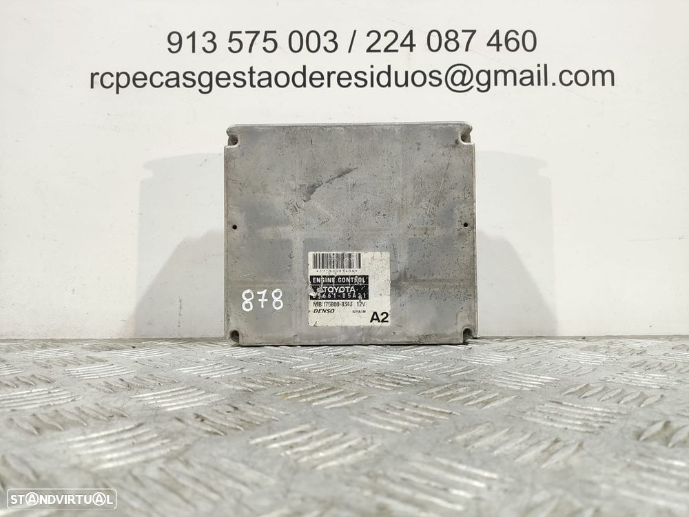 Centralina Motor Original Denso Toyota 2.2 D-4D 2AD-FHV MB1758008343 8966105A21 - 5