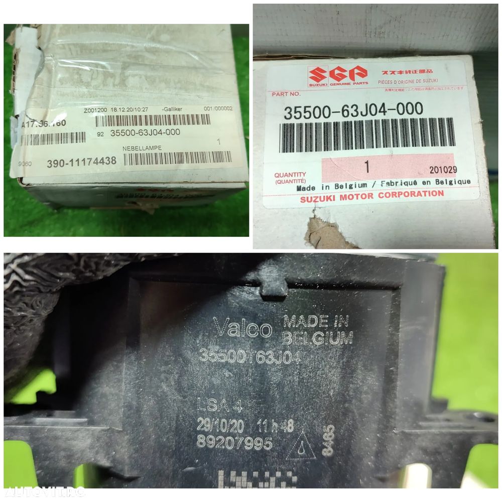 PROIECTOR CEATA SUZUKI / RENAULT / OPEL / FORD / CITROEN / NISSAN COD OEM 35500-63J04 / 390-11174438 2005-2015 (5G2) - 8
