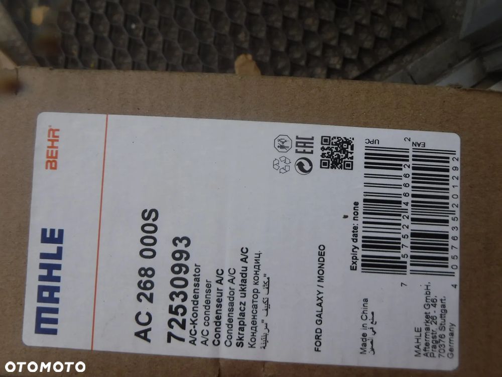ford mondeo mk5  s-max galaxy chłodnica klimatyzacji nowa oryginał BEHR - 2