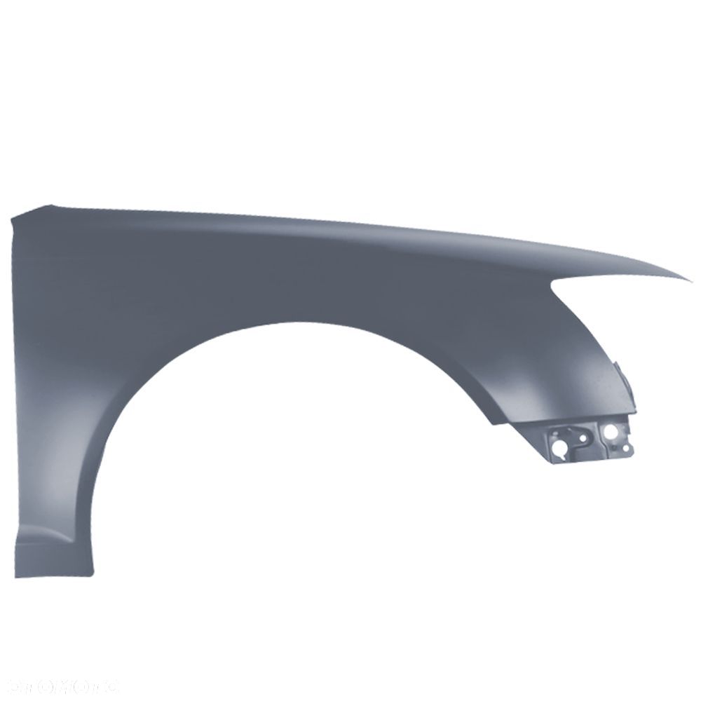 BLU Błotnik Audi A6 C6 Lift LY7G Prawy Srebrny 2008-2011 przód QuarzGrau - 2