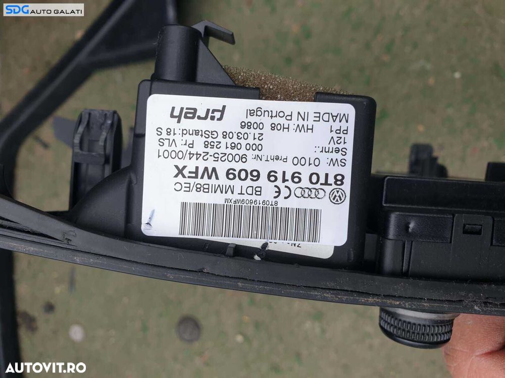 Panou Buton Butoane Joystick Comanda Control Radio CD Player Navigatie MMI Volum Audi A4 B8 2008 - 2015 Cod 8T0919609 [Q2820] - 3