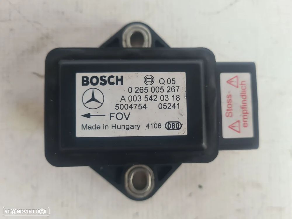 MODULO SENSOR ESP ACELERAÇÃO A0035420318 0035420318 0265005267 MERCEDES BENZ CLASS E W211 E220 CDI 150CV OM646961 646961