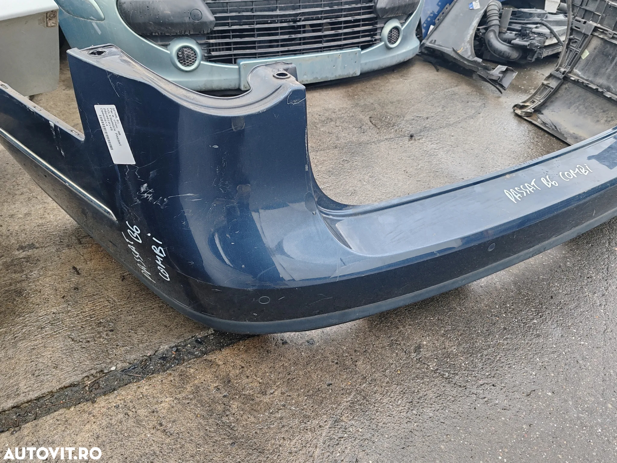 Bara spate albastru pentru VW Passat B6 Break cu senzor de parcare - 2