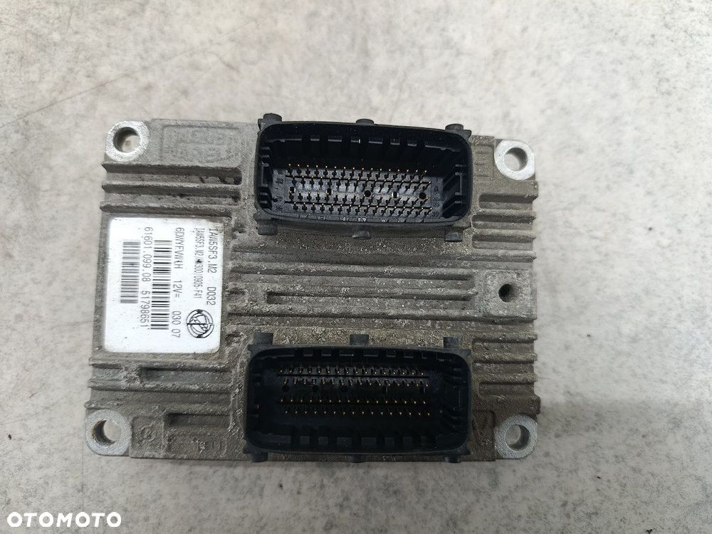KOMPUTER, STEROWNIK FIAT GRANDE PUNTO 51798651  61601.099.08 1.4 8V - 7