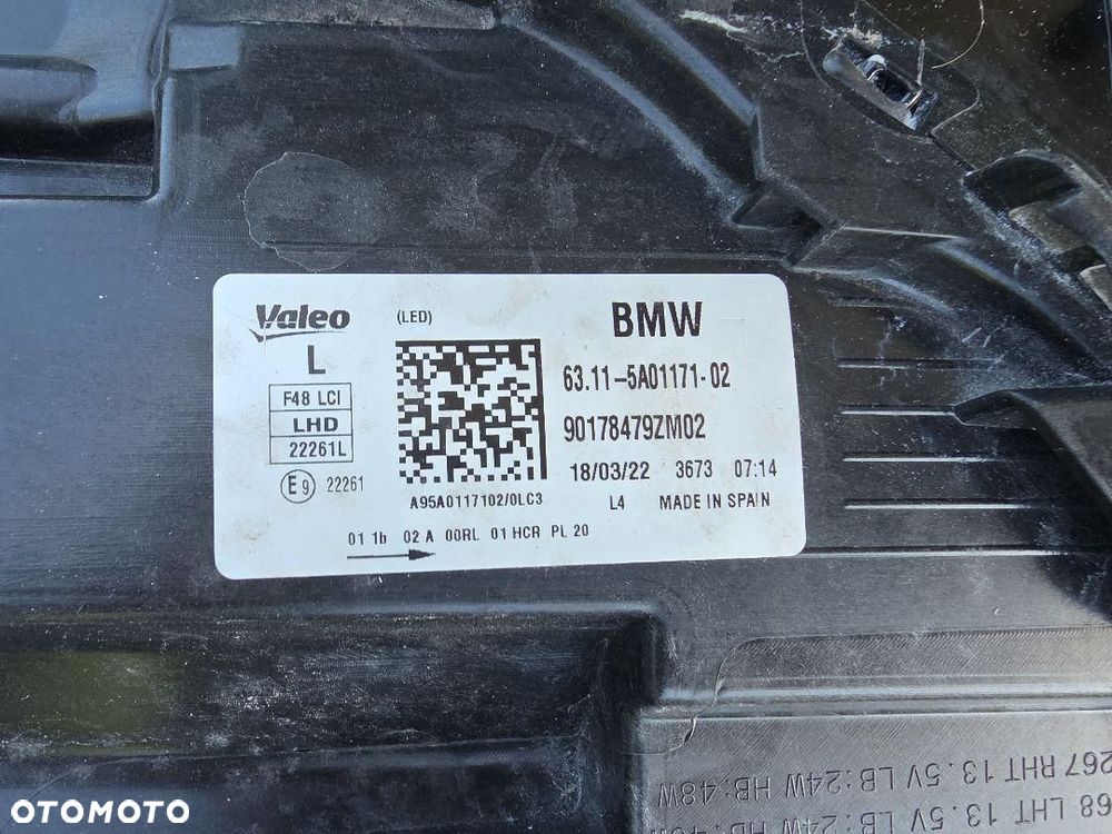 BMW X1 F48 LIFT LCI Lampy przód Full Led 6311-5A01171-02 6311-5A01172-03 - 15
