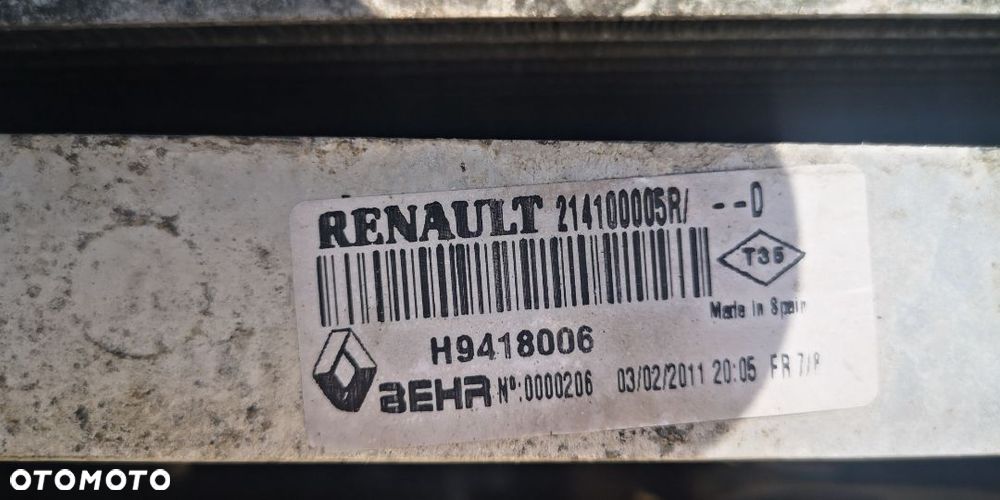 PRZEWÓD WĄŻ WODY CHŁODNICY RENAULT LAGUNA III 2.0 DCI 215010012N - 10