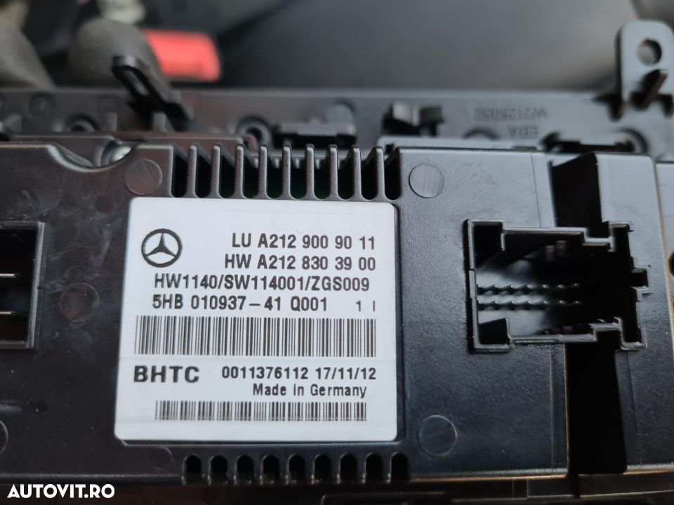 climatronic w212 e class an 2013 non facelift - 2