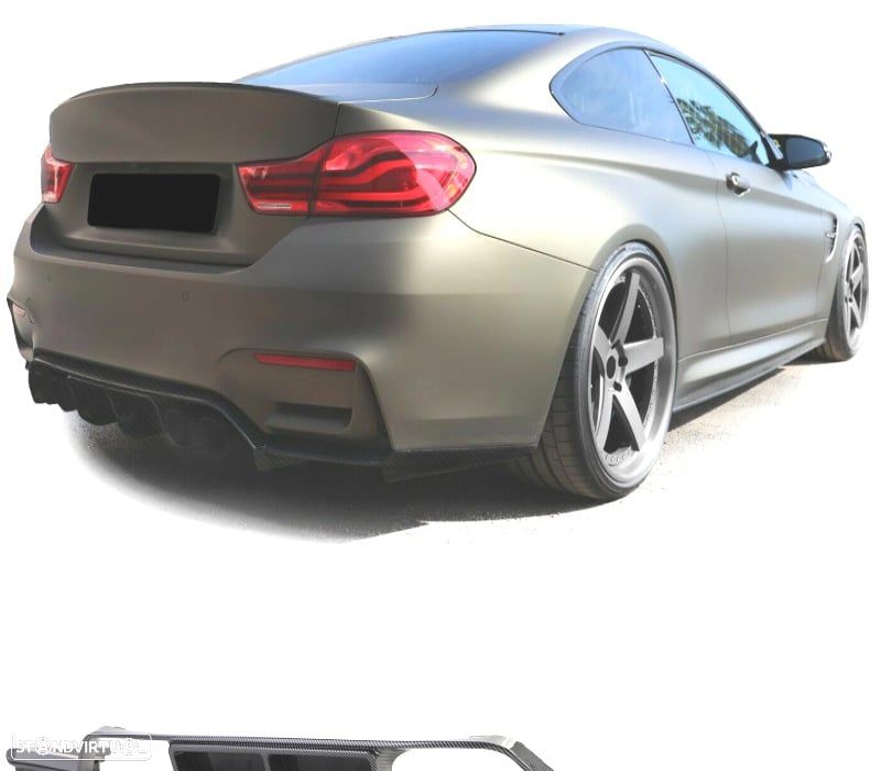 DIFUSOR TRASEIRO BMW F80 M3 F82 F83 CARBONO - 2