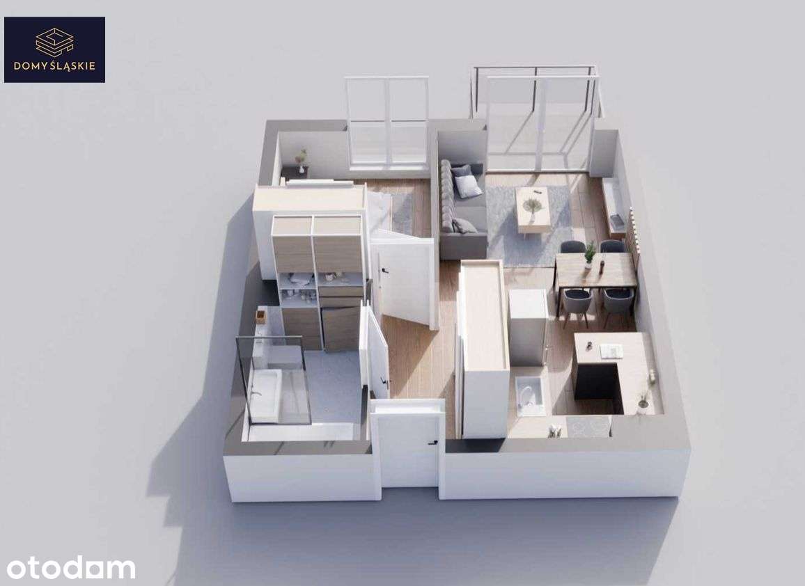 B38- 2 pokoje + balkon