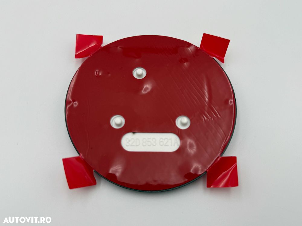 Set Embleme Compatibile Skoda fata/spate alb/negru 90/80 mm - 6