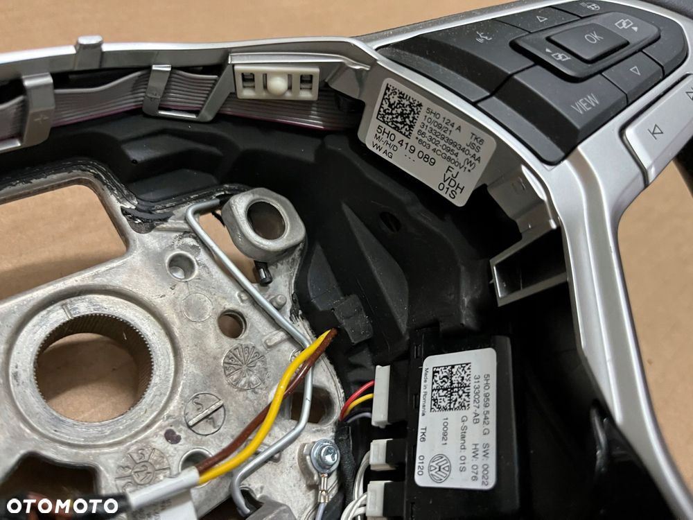 kierownica vw golf viii vw golf 8 tiguan ii 5na skÓra grzana bez Łopatek - 4