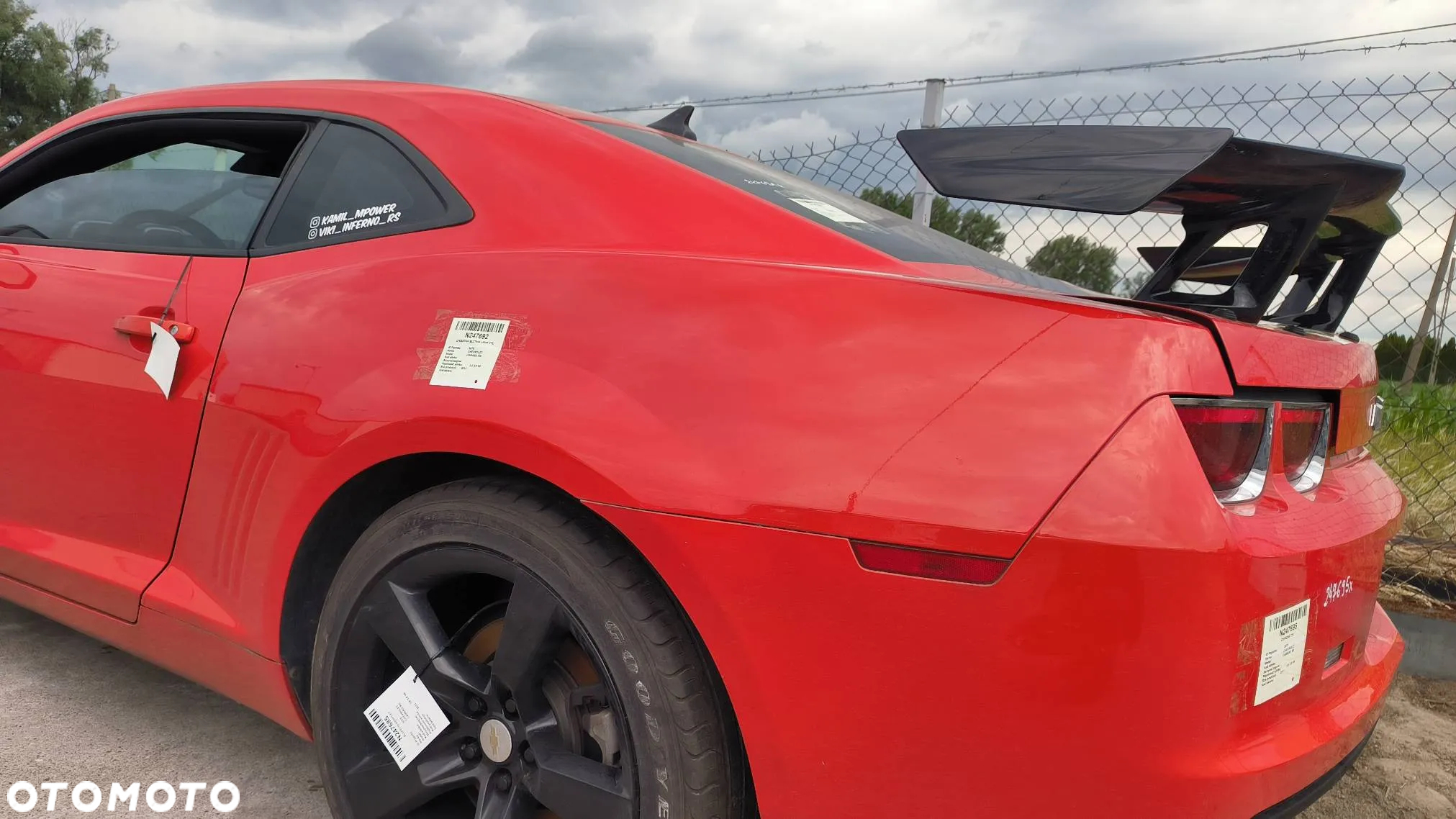 Ćwiartka błotnik prawy/lewy tył COUPE Chevrolet Camaro RS 3.6 V6 2011 - 14
