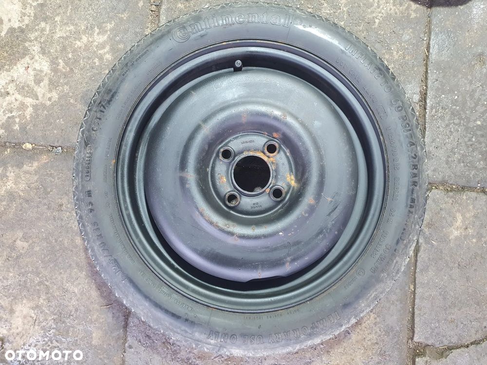 KOŁO DOJAZDOWE ZAPAS R15 VW GOLF III VENTO PASSAT B4 4X100 ET40 535601025A  125/70R15      POSIADAM 2 SZT - 1