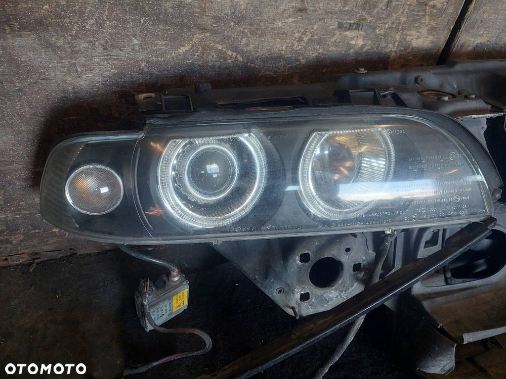 KOMPLETNY PRZÓD ZDERZAK BŁOTNIKI LAMPY XENON BMW E39 LIFT 475/9 BLACK - 14
