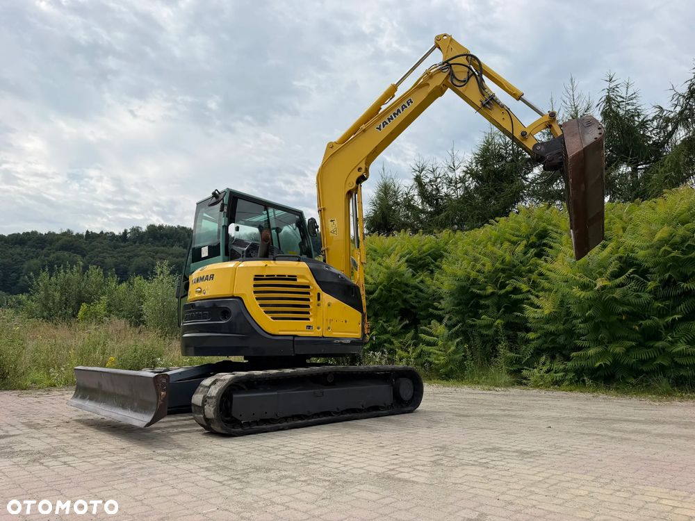 Yanmar VIO80-1A Koparka Gąsienicowa 8 ton jak Nowa z Salonu 2015 rok. KLIMATYZACJA. Łyżka skarpowa Hydrauliczna.  Szybko-złącze lenhoff hydrauliczne. Yanmar silnik 4 cylindry! Maszyna z Norwegii. Własna Pompa do tankowania ON. ani deka luzów i wycieków! OKAZJA Linia Hydr. Plus. Długie ramię PLUS. Oświetlenie LED. Wielka Okazja! Pełne sterowanie z dżojstików!! - 9