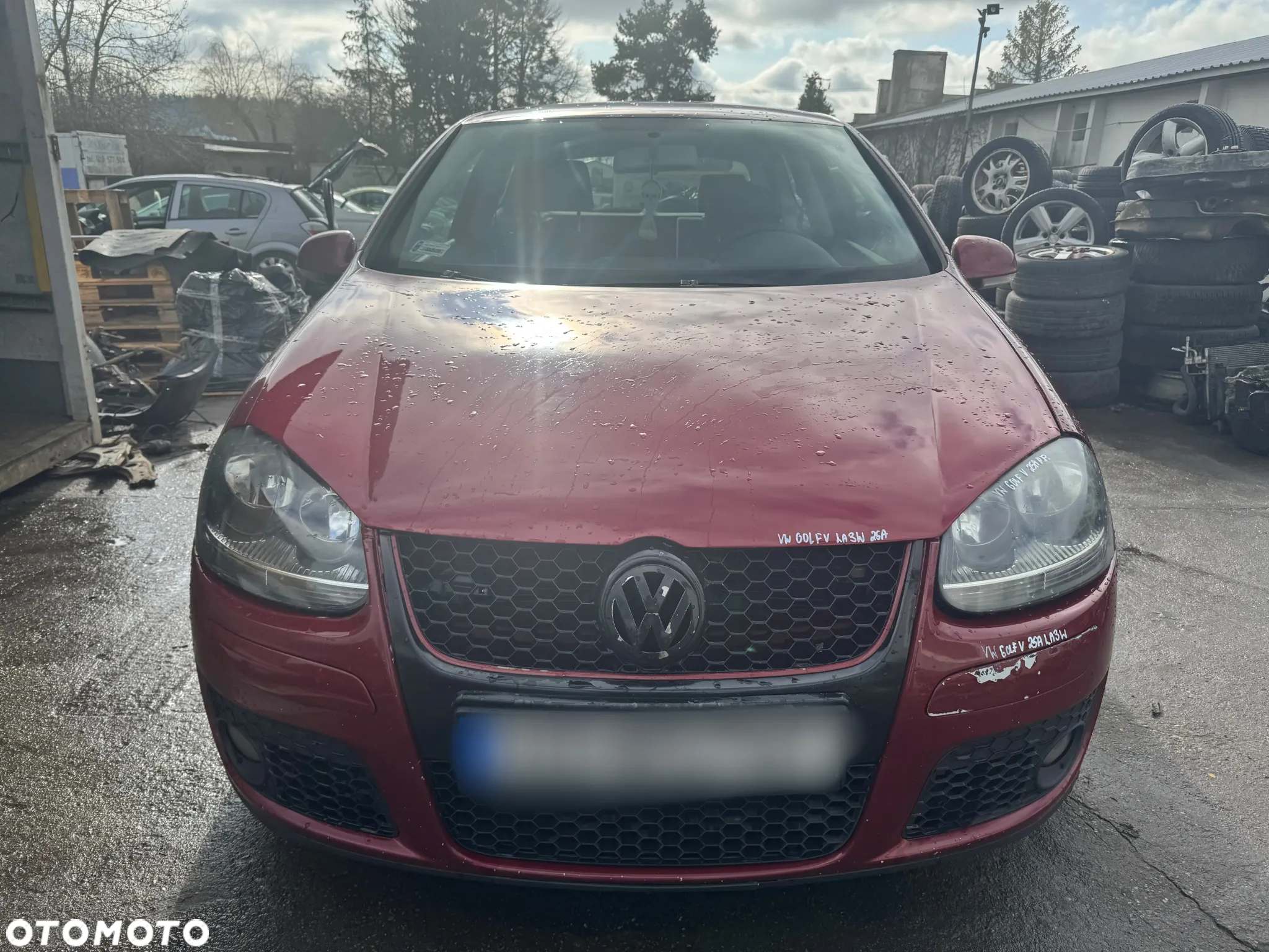 VW GOLF V 2003 1.9 TDI 105KM LA3W CZERWONY NA CZĘŚCI - 2
