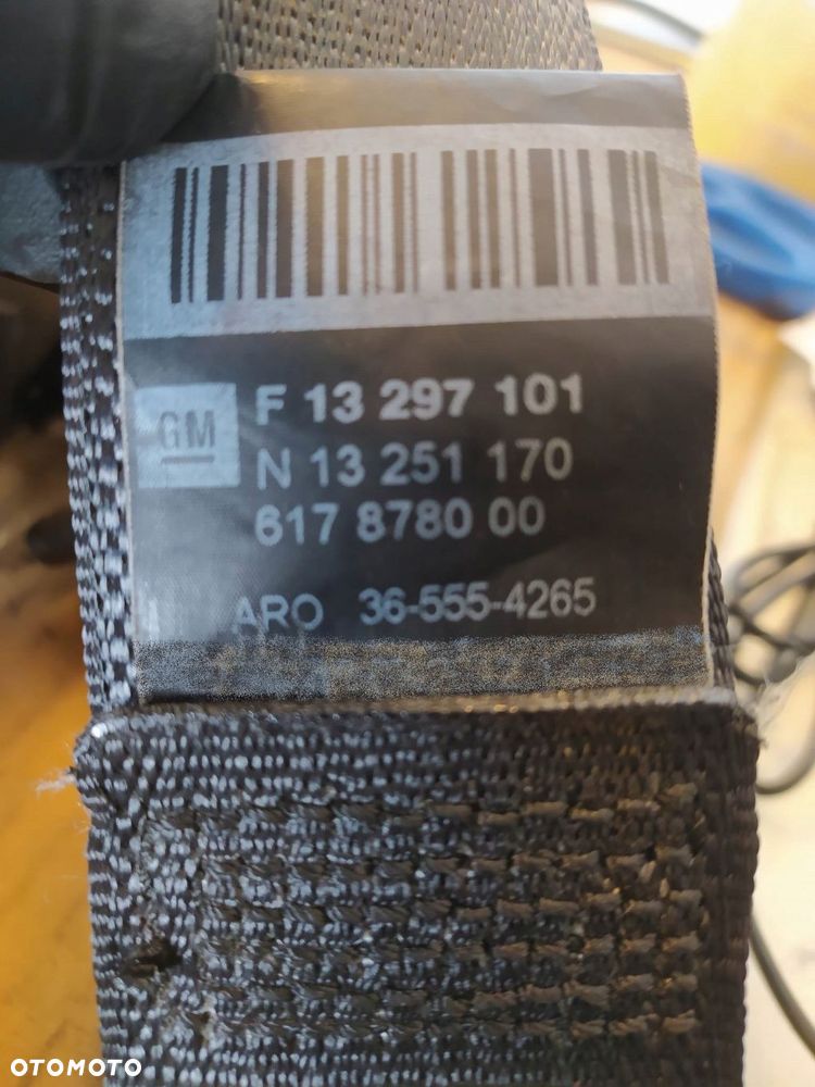 OPEL ASTRA J IV 5D PAS BEZPIECZEŃSTWA PRAWY PRZÓD 13297101 - 2